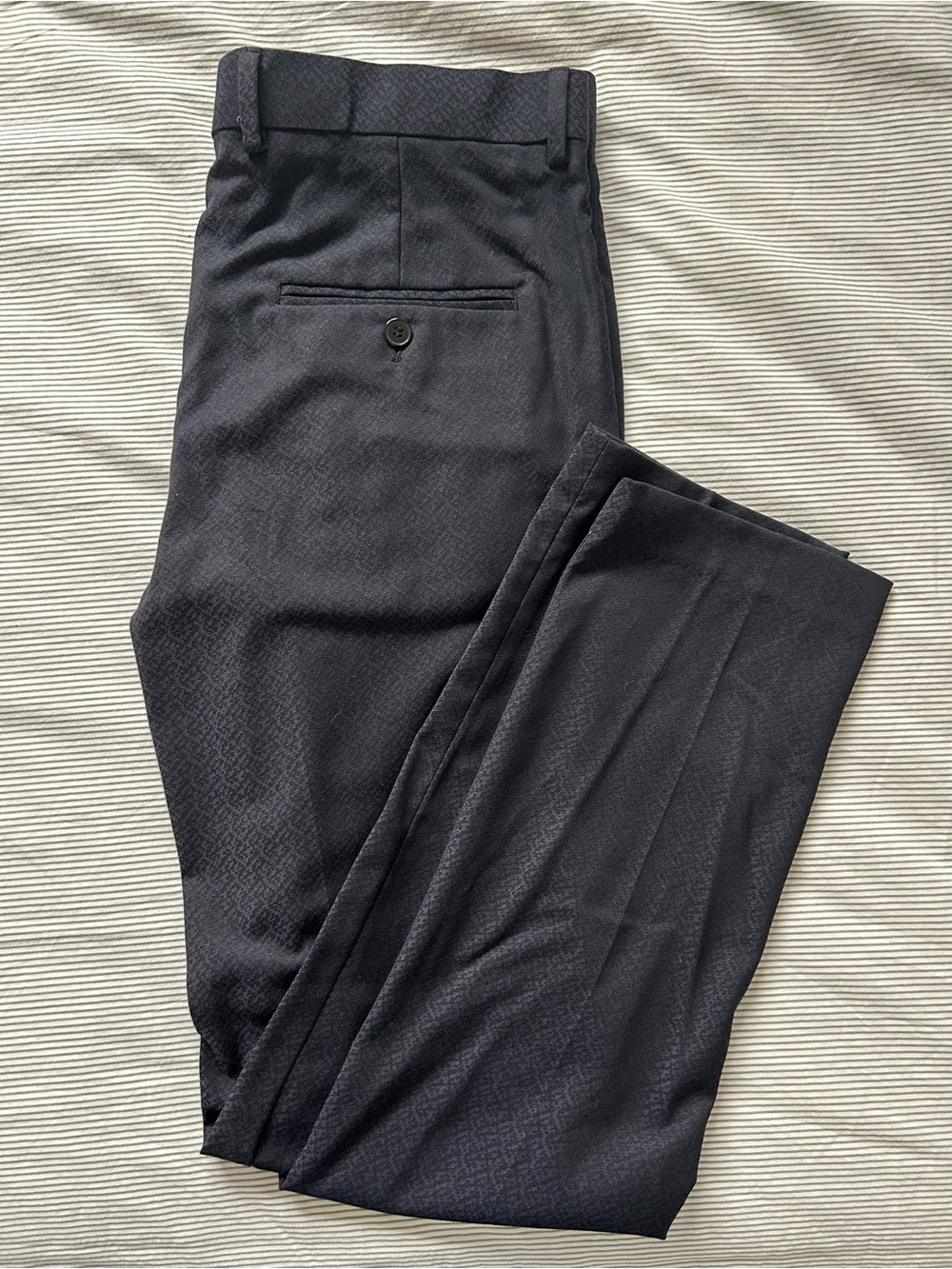 H&M Navy Slim Tapered Dress Pants